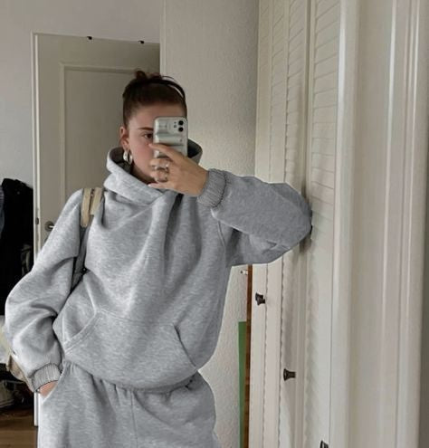 High Waist Straight-Leg Pants Leisure Sports Suit Set