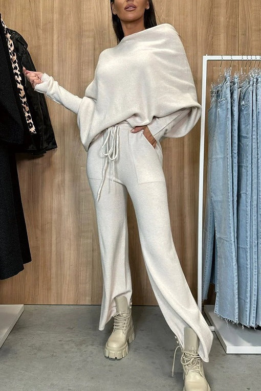 Temperament Casual Two-Piece Suit for Women in Polyester