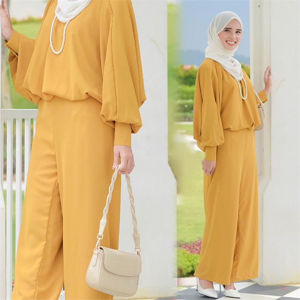 Muslim Loose Leisure Two-piece Suit