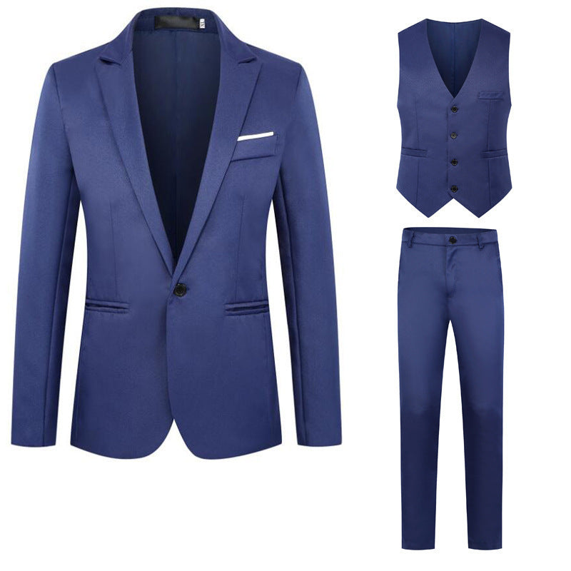 Ensemble de costume décontracté avec gilet pour homme