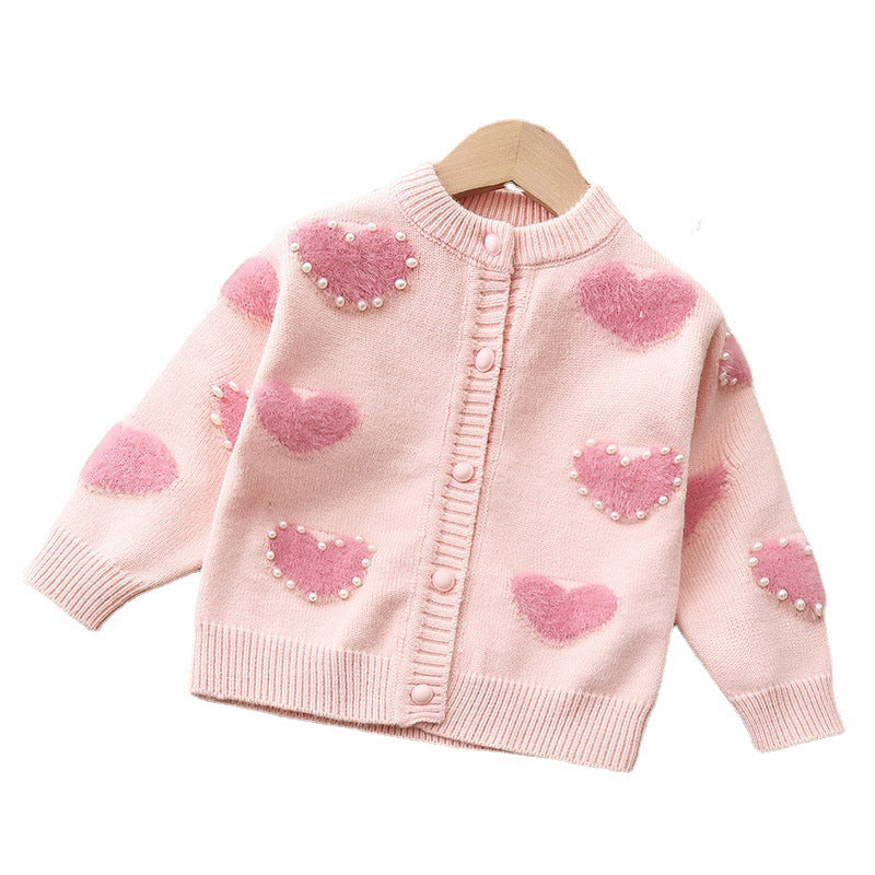 Girls Knit Sweater Pullover Cardigan Top