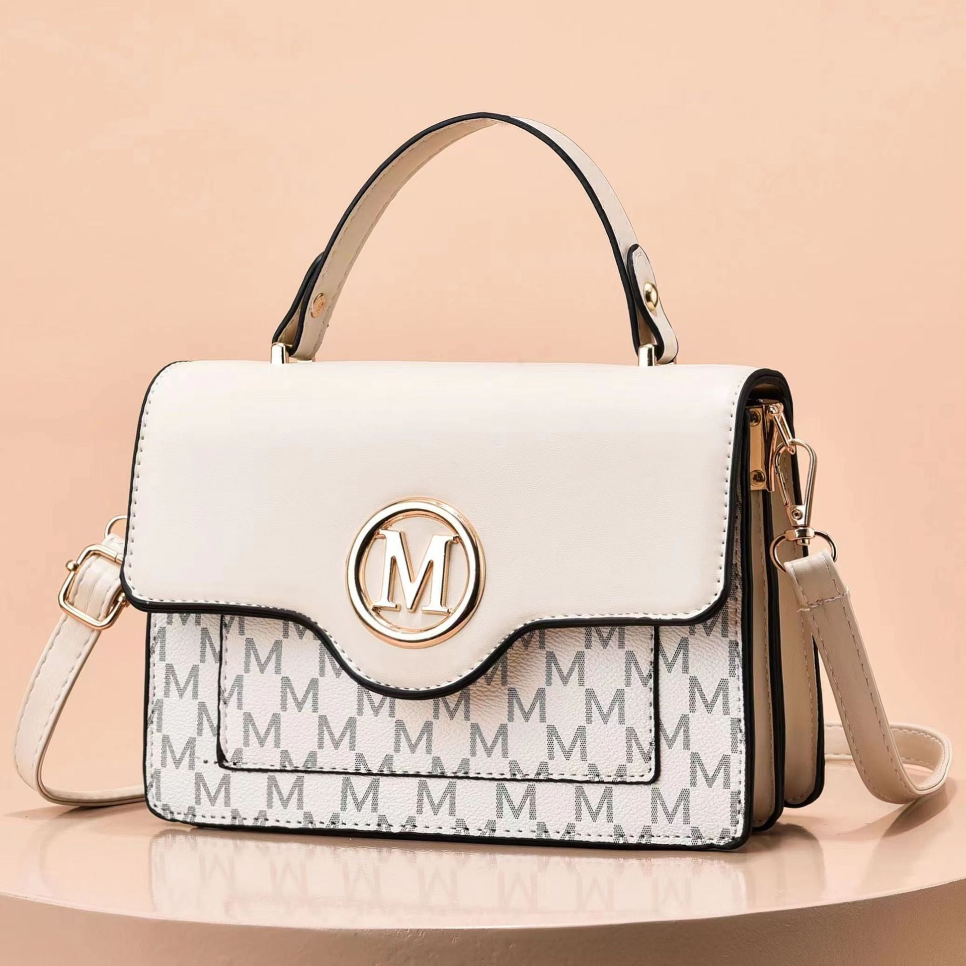 Sac à bandoulière imprimé pour femme - PU, plusieurs coloris, 22x16x8cm