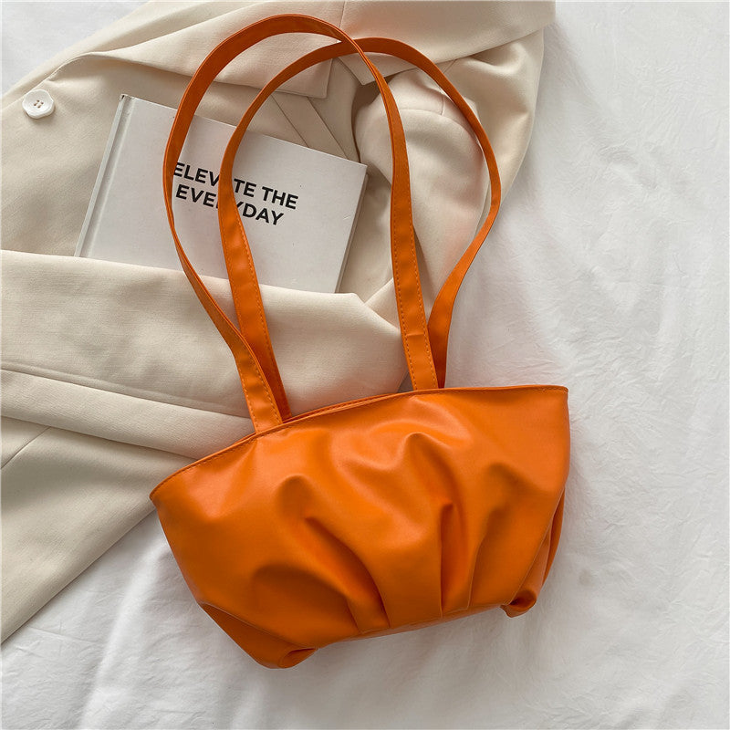 French Retro Small Square PU Shoulder Bag for Women