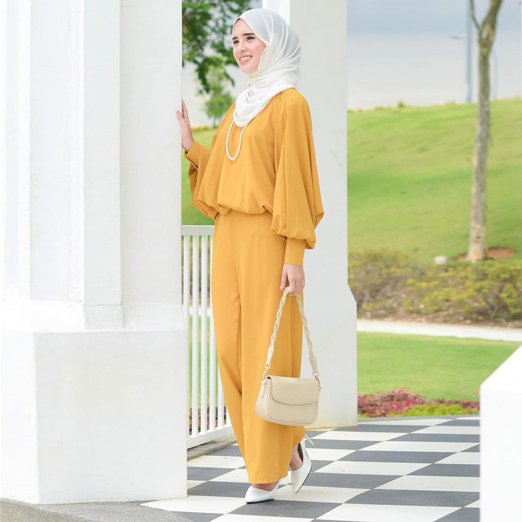 Muslim Loose Leisure Two-piece Suit