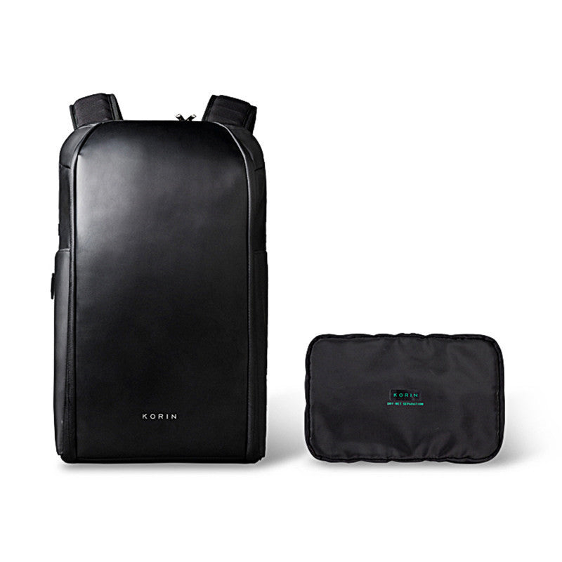 Men's Waterproof Anti-Theft Commuter Backpack 23L Polyester Fiber