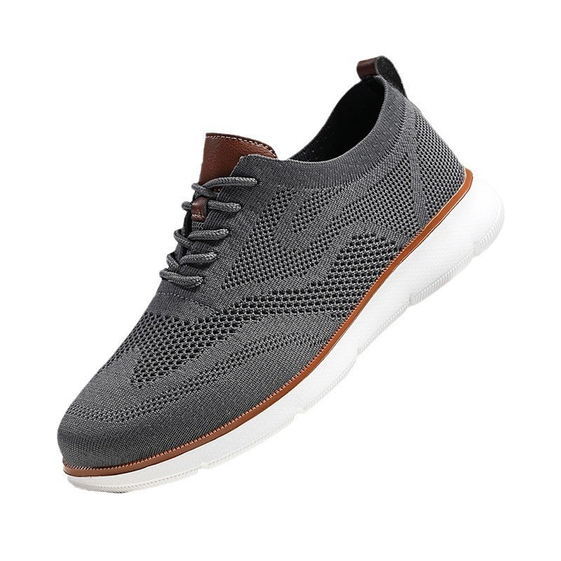 Men's Breathable Fly-Knit Casual Sneakers in Multiple Colors