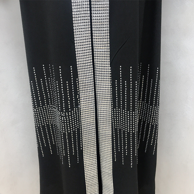Cardigan Robe With Diamonds And Hot Diamond Arabian Women’s Dress