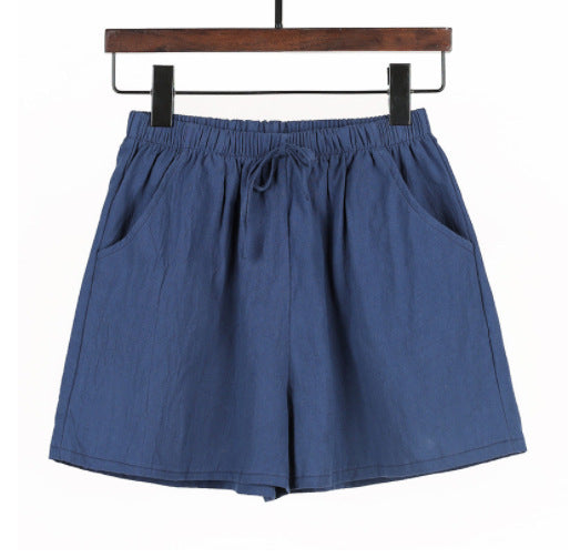 Linen Cotton And Linen Large Size Student Sports And Leisure Shorts