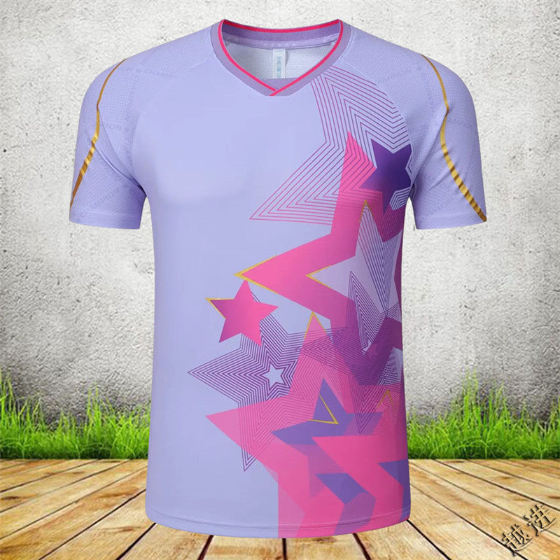 Badminton Volleyball Table Tennis Short-Sleeve Sportswear Set