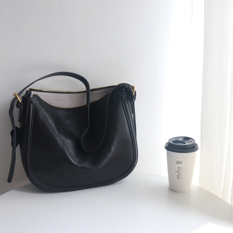 Women's Top Layer Cowhide Casual Shoulder Bag 22x29x8cm
