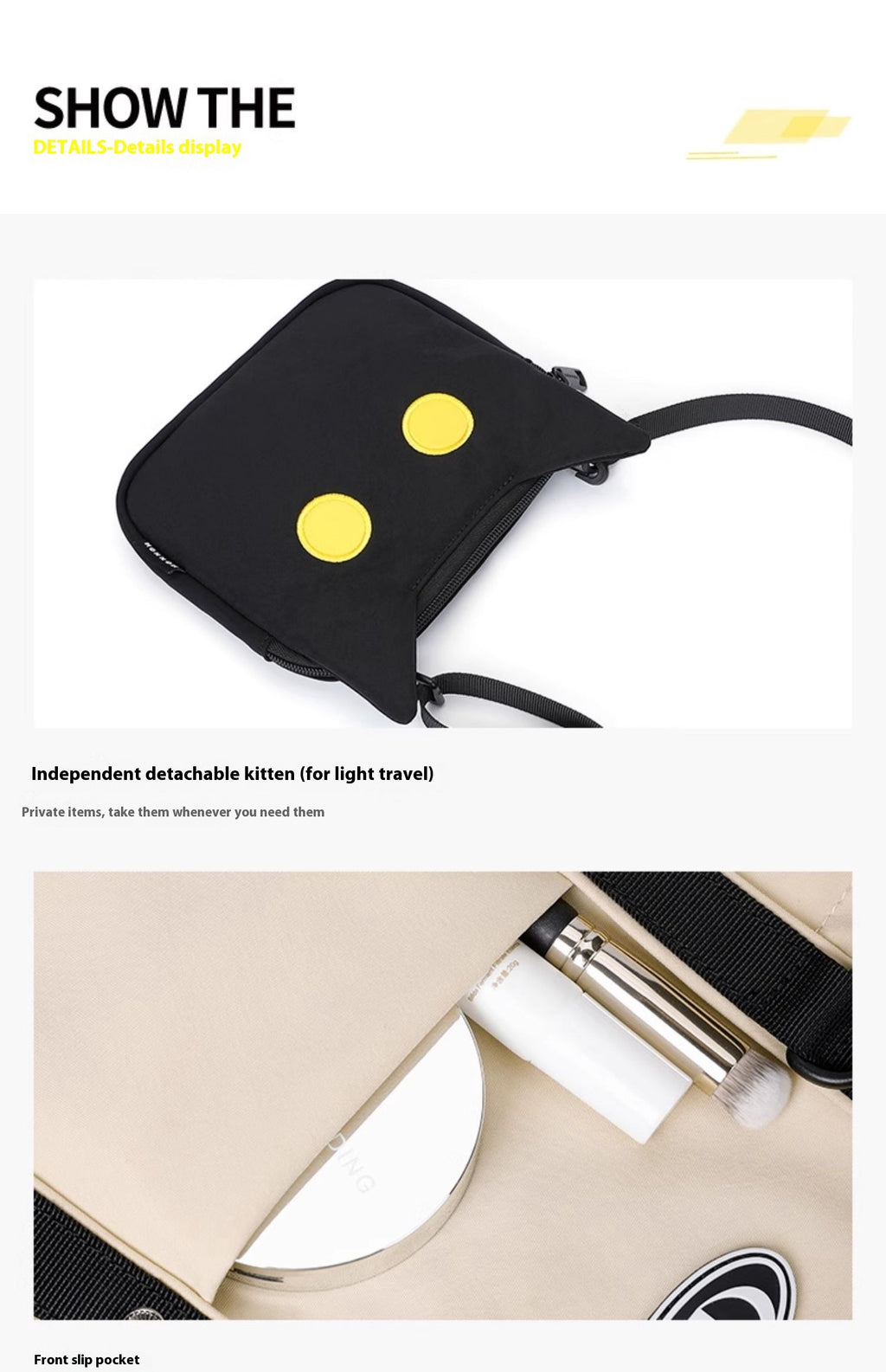 Large Capacity Dual-Use Commuter Shoulder Handbag