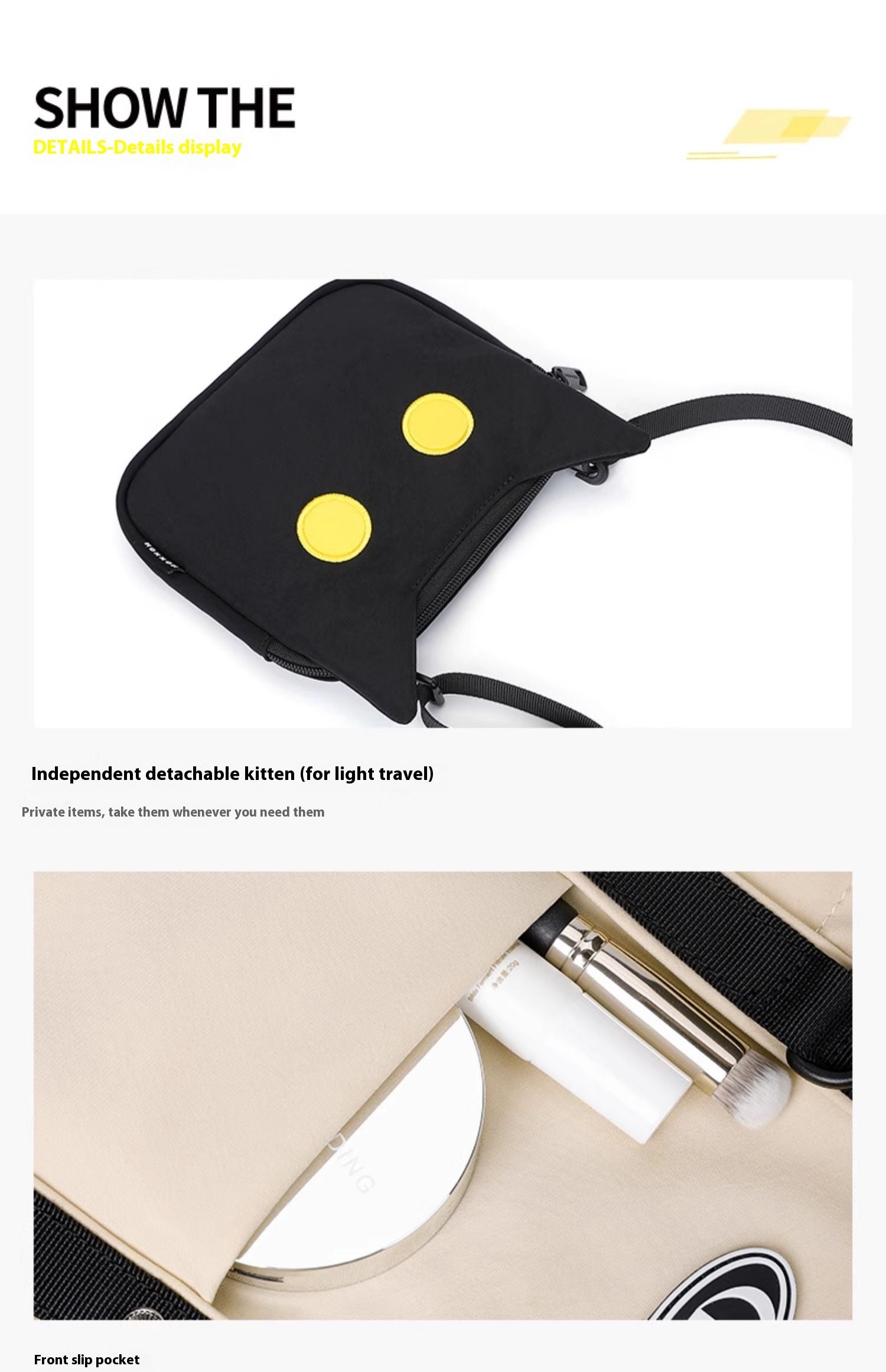 Large Capacity Dual-Use Commuter Shoulder Handbag