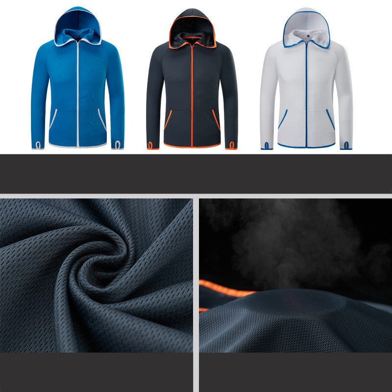 Hydrophobic Ice Silk Fishing Suit with Black Technology
