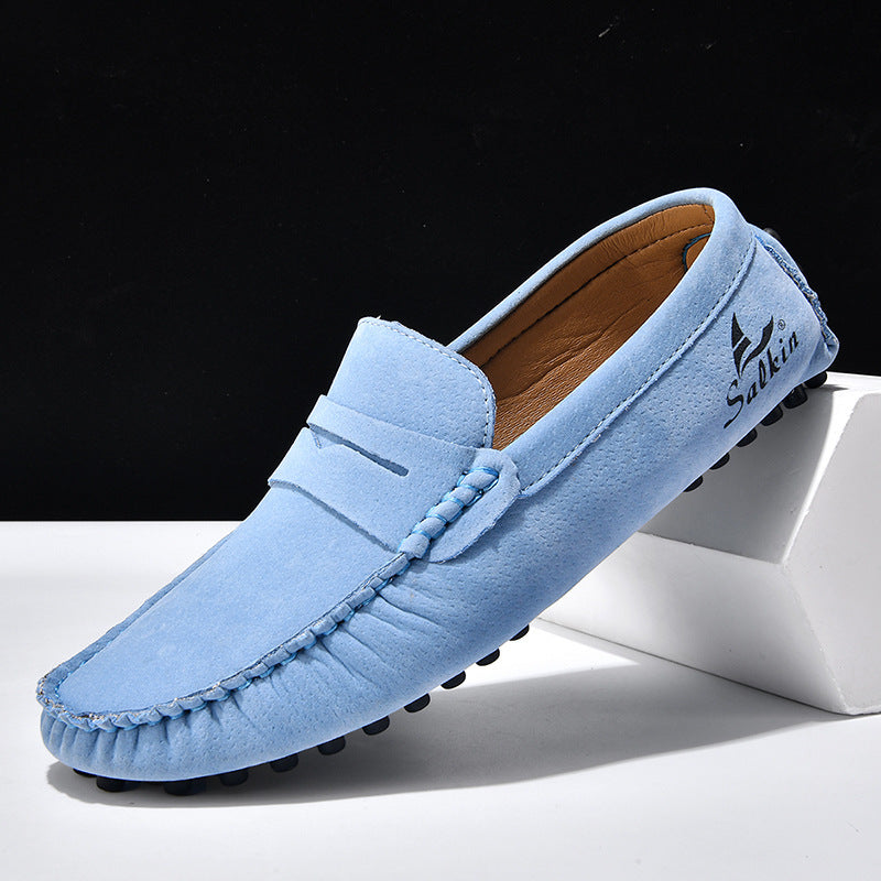 Men's Gommino Slip-On Shoes – All-Matching Colors, Flat Heel, Breathable