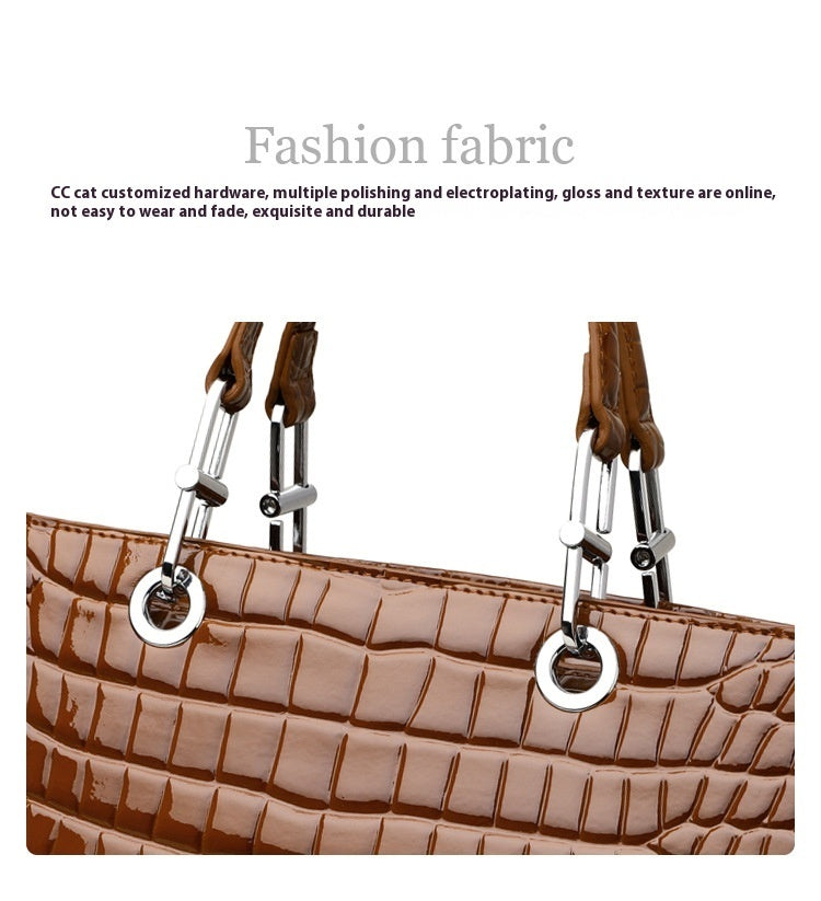 Women's Large Capacity Cowhide Handbag