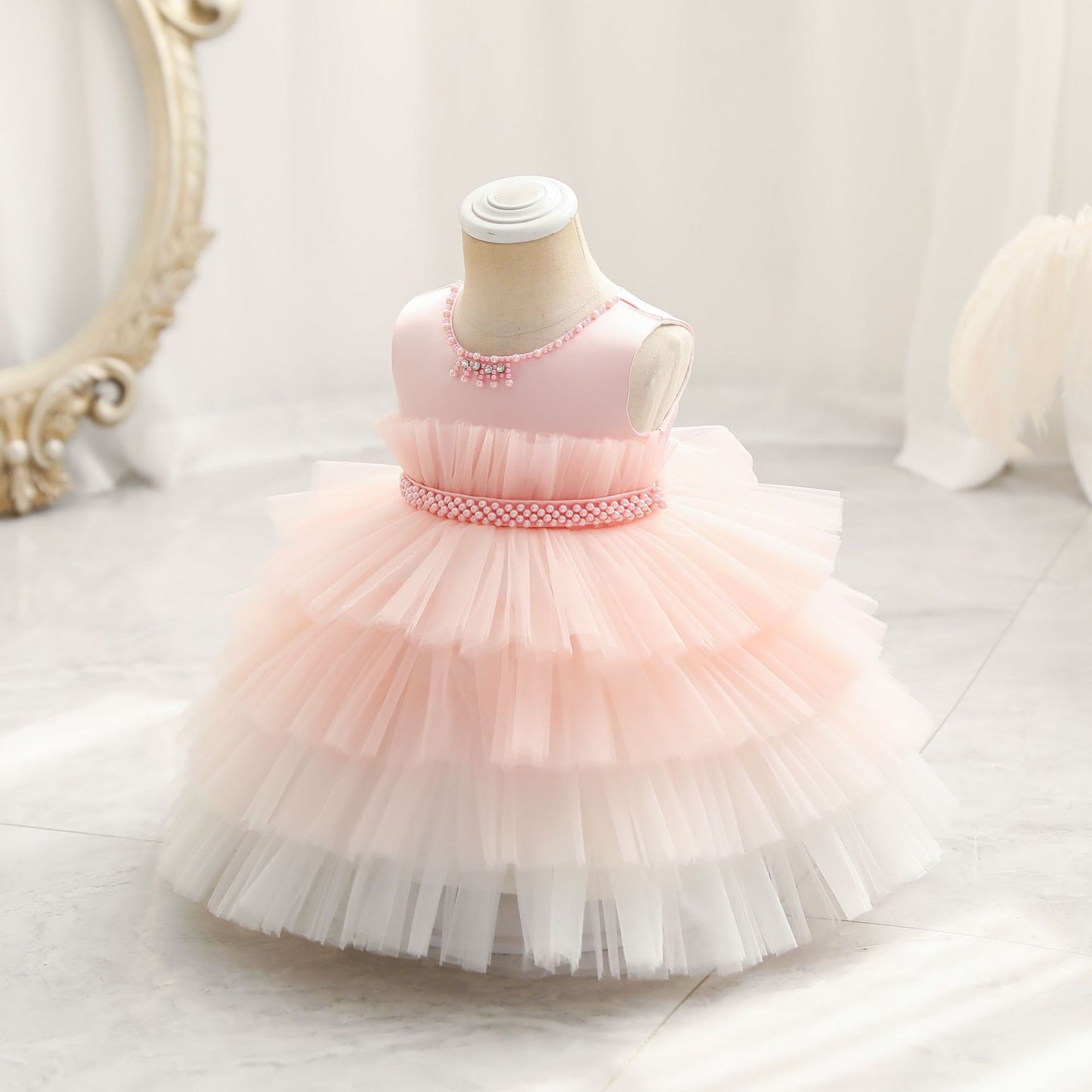 Gradient Cake Dress Children's Dress Princess Dress