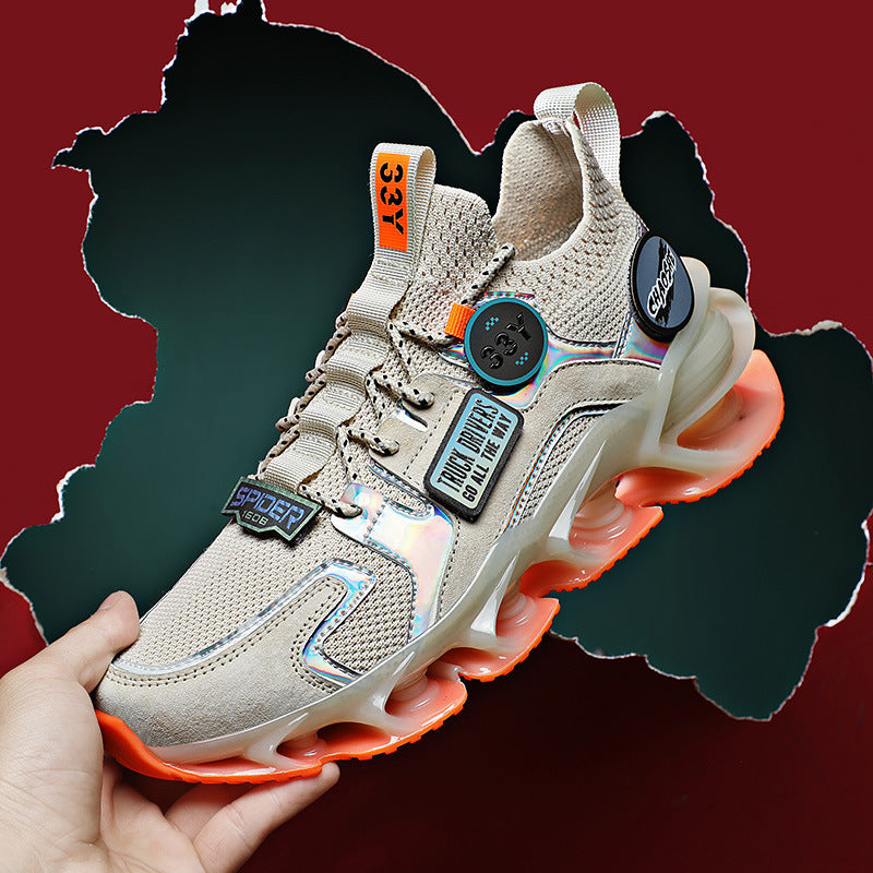 Chaussures d'été de sport décontractées respirantes en maille tissée