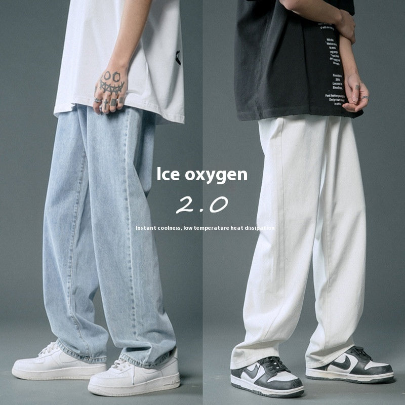 Men's Loose Straight Thin Summer Jeans