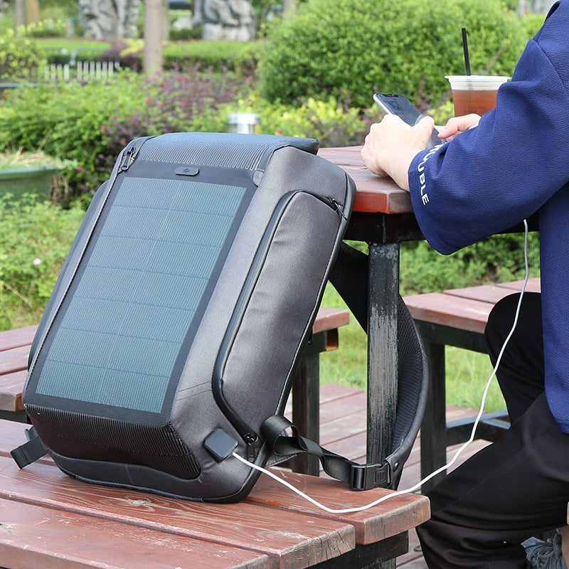 Men's Lightweight Flexible Solar Outdoor Shoulder Bag