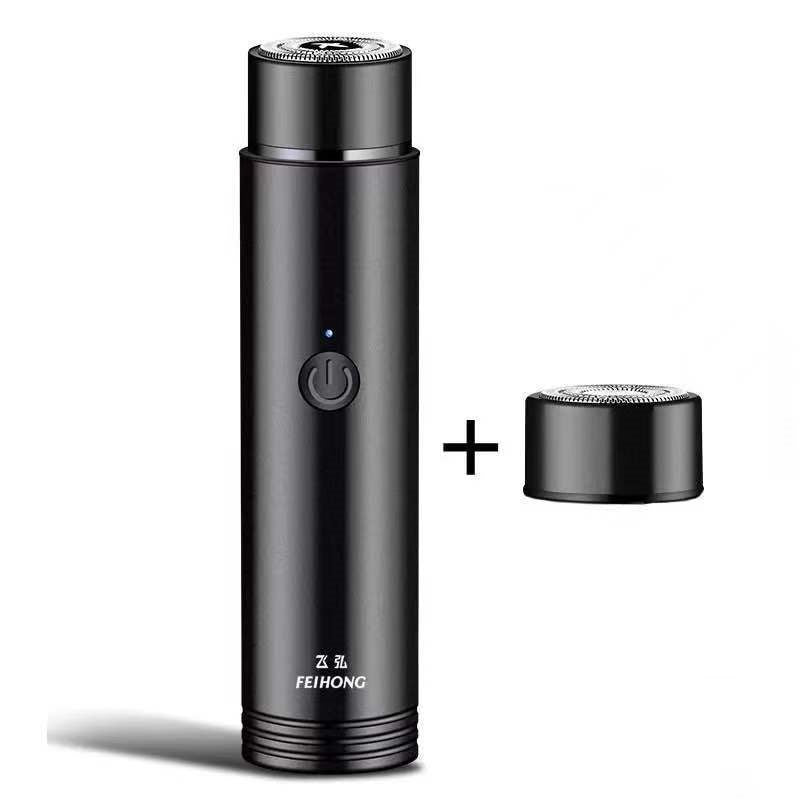 Mini rasoir électrique portable rechargeable avec tondeuse à double lame