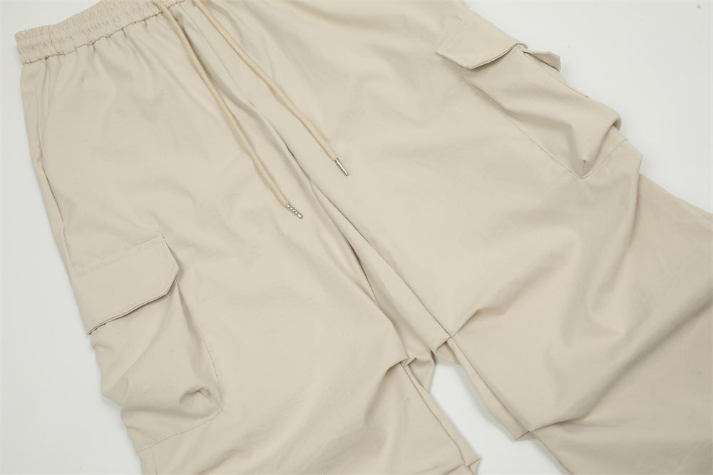 Salopette de sport plissée ample pour homme, modèle parachutiste
