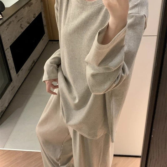 Striped Pajamas Homewear For Women