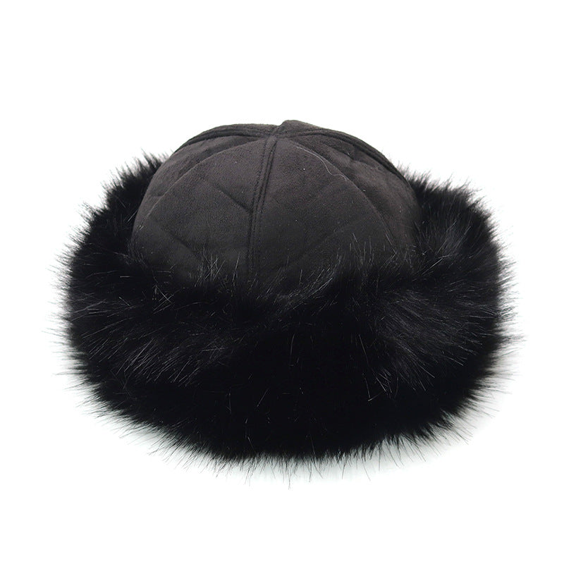 Yurt Style Plus Velvet Fox Fur Hat - One Size, Multiple Colors