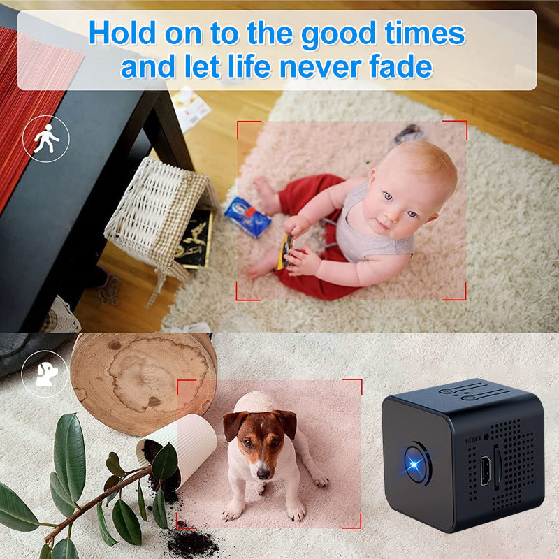 Wireless WiFi Sports DV Security Camera 1080P Black Plastic