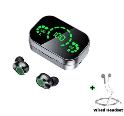 TWS Wireless Earbuds with Smart LED Display & Breathing Light Effect