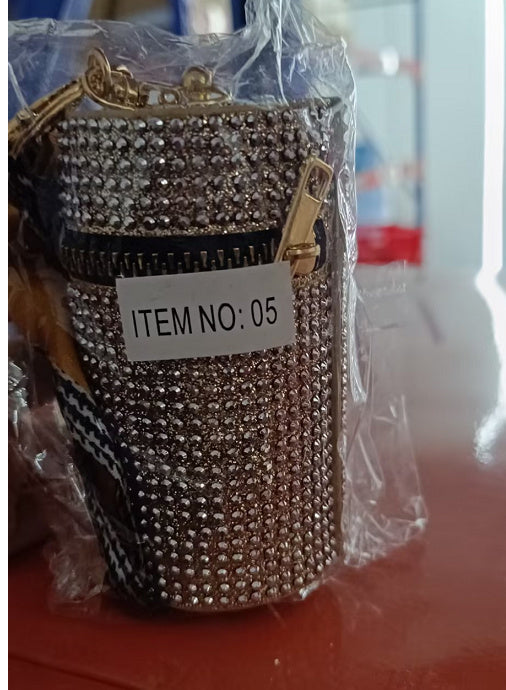 Mini porte-clés de rangement en soie pour écharpe 9,7 x 5 cm