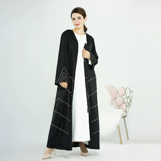 Ethnic Style Heavy Industry Beaded Robe for Middle East’s Women