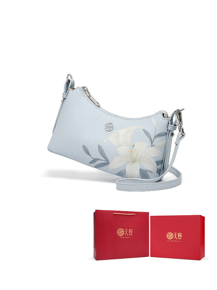 Sac à bandoulière pratique haut de gamme pour femmes d'âge mûr avec coffret cadeau