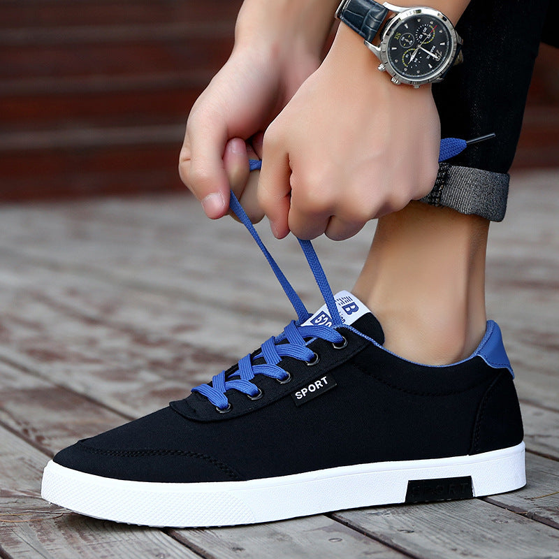 Chaussures en toile pour hommes, polyvalentes et décontractées