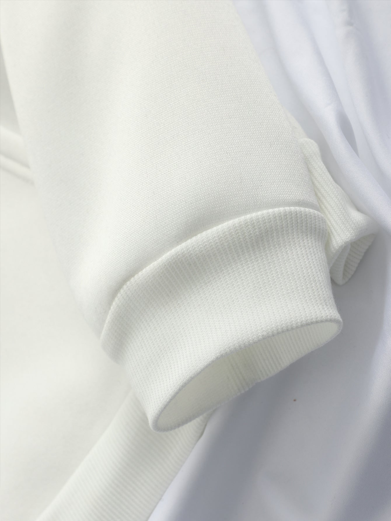 White Oversized Back Text Hoodie for Women