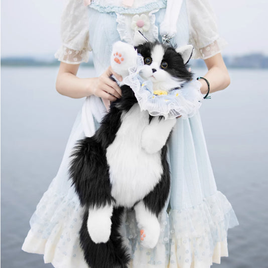 Cow Cat Backpack Simulation Plush Toy