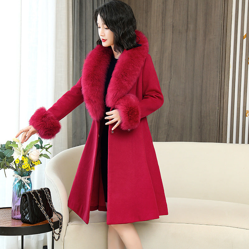Double-sided Woolen Coat Women's Thickened style