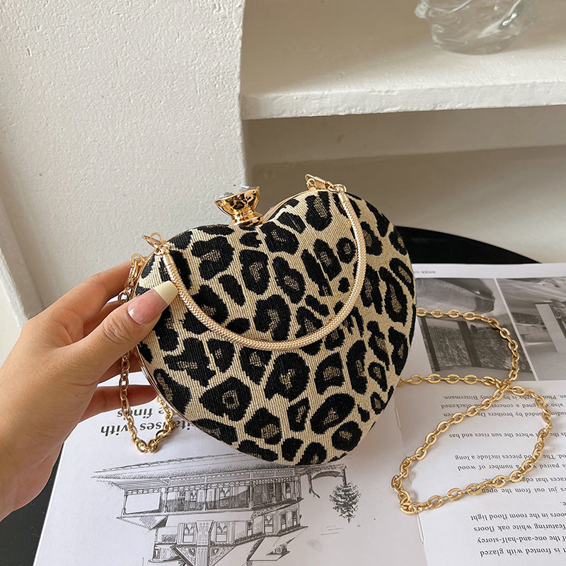 Internet Celebrity Women's Heart-Shaped Crossbody Shoulder Bag