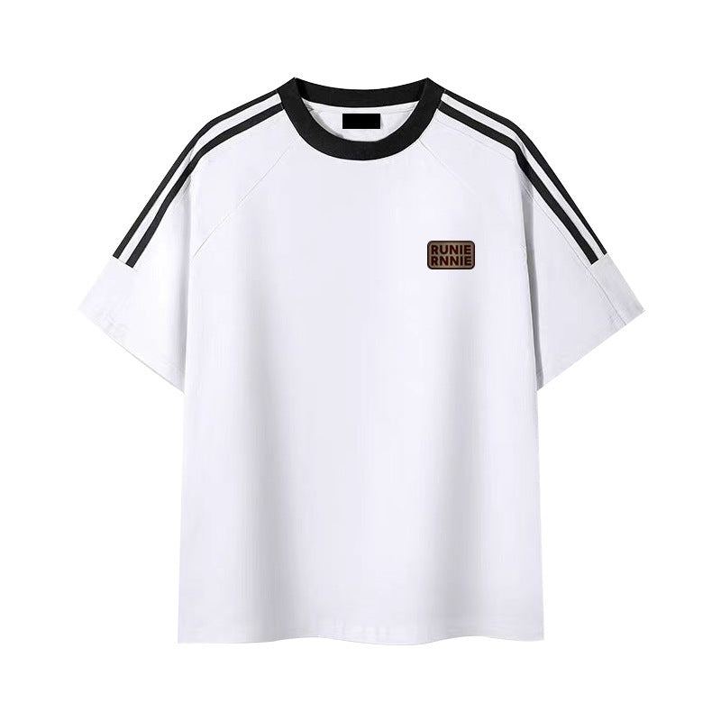 Men's Summer Clothes American Printed Cotton Half Sleeve