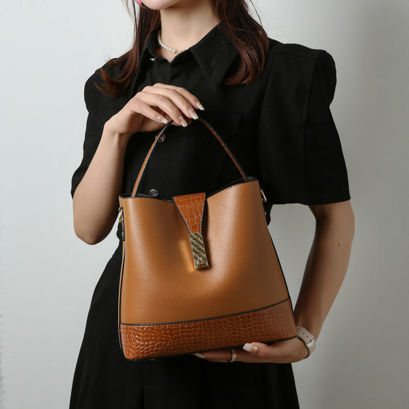 Sac seau cabine en PU pour femme