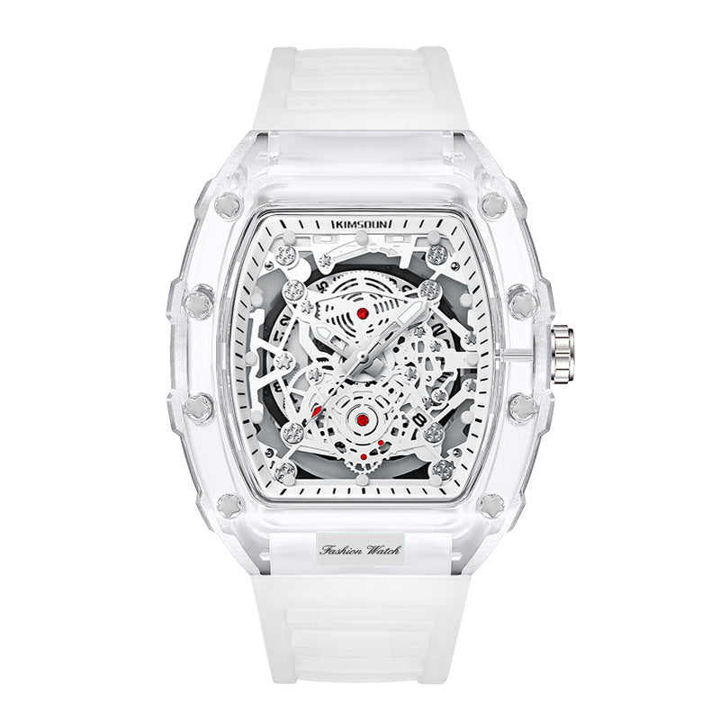 Fashionable Transparent Men’s Waterproof Quartz Watches