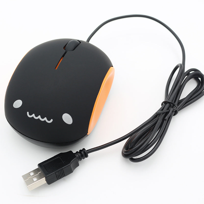 Mignonne souris optique filaire ergonomique de dessin animé pour fille 1600 DPI