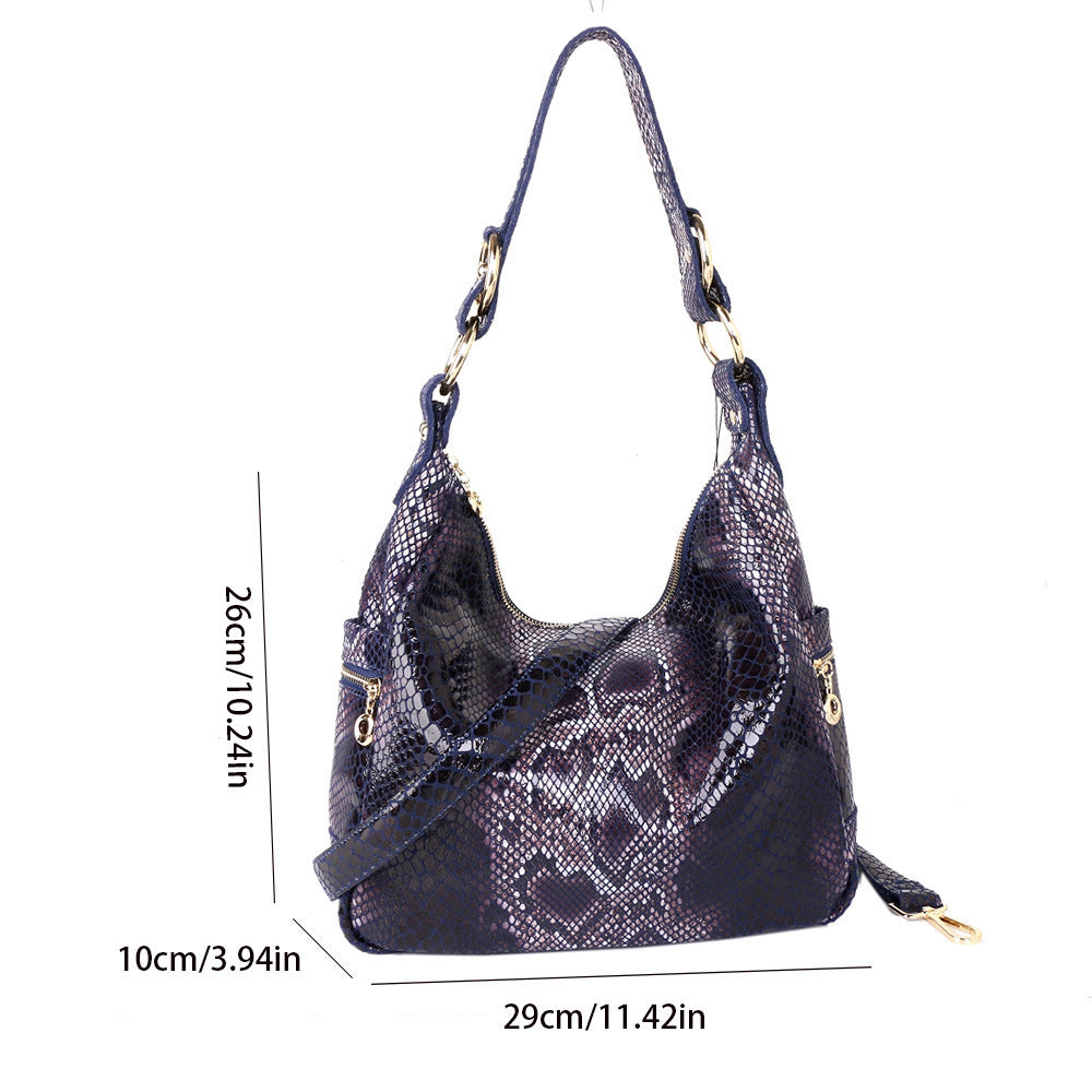 Women's Large Capacity Genuine Leather Crossbody Shoulder Bag 29x10x26