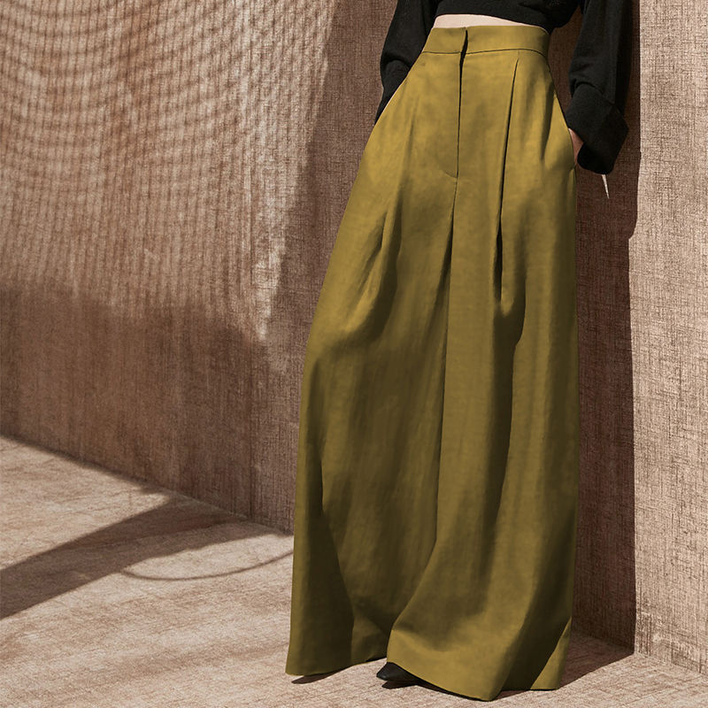 Winter Thin High Waist Casual Pants Mop The Floor