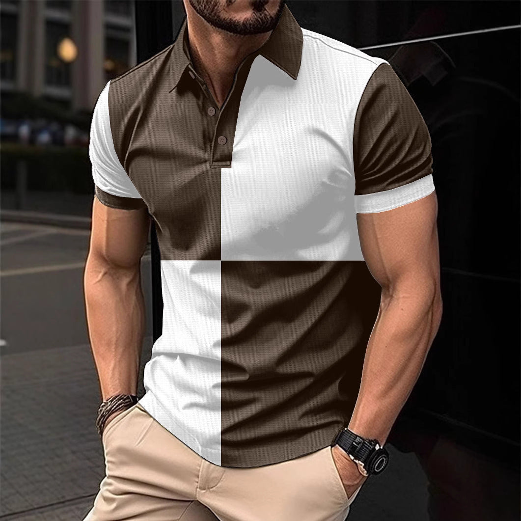 Casual Sports Short Sleeve Polo Shirt Men Clothing