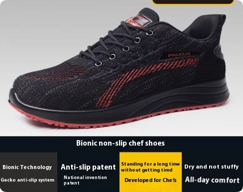 Chaussures de cuisine antidérapantes, imperméables, résistantes à l'huile et aux odeurs pour homme