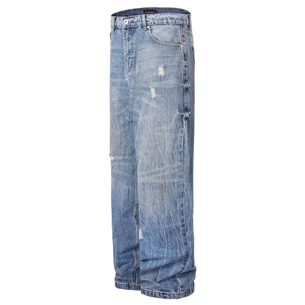 American Street Style Ripped Jeans for Men