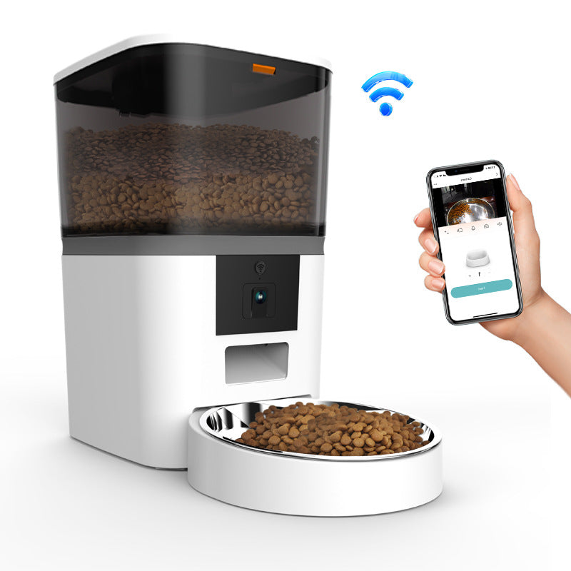 Adjustable Performance Video Camera Pet Feeder for Dogs and Cats