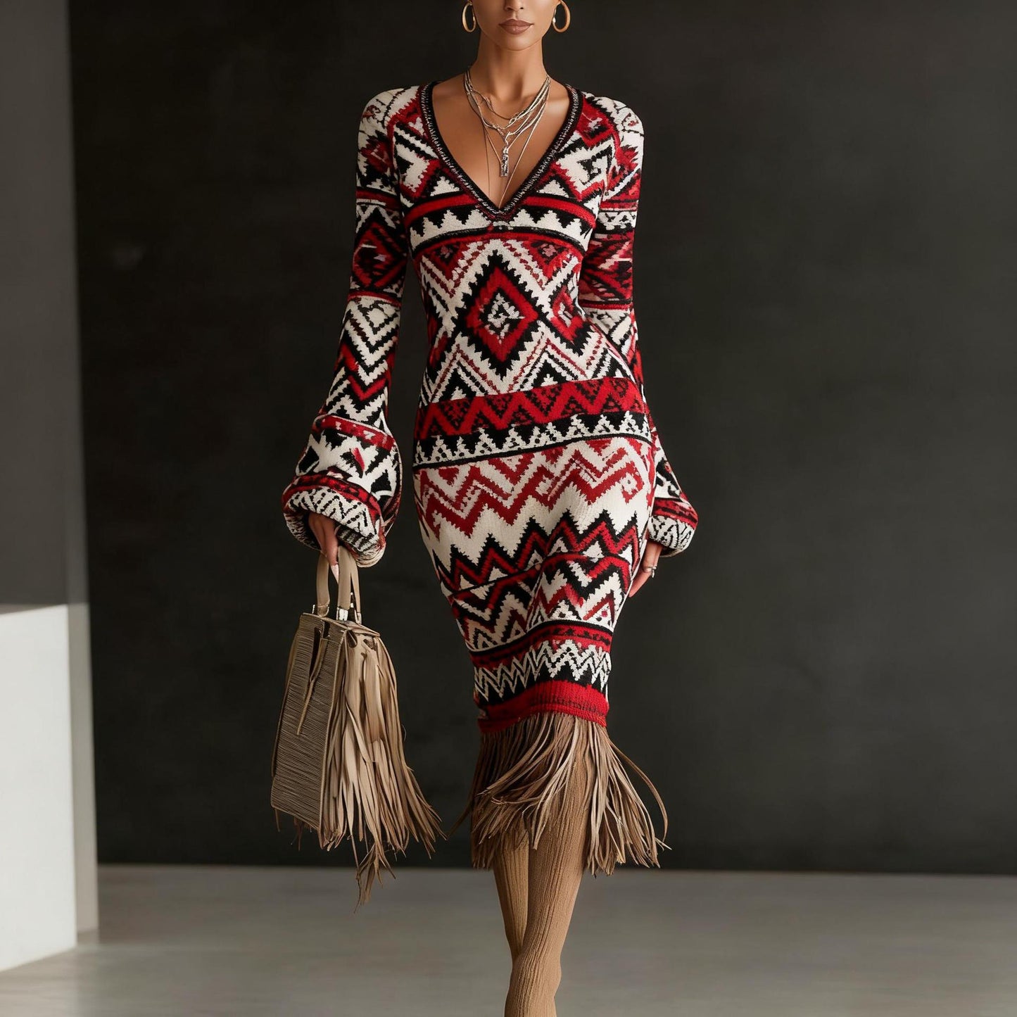 Robes pull en maille créatives pour femmes