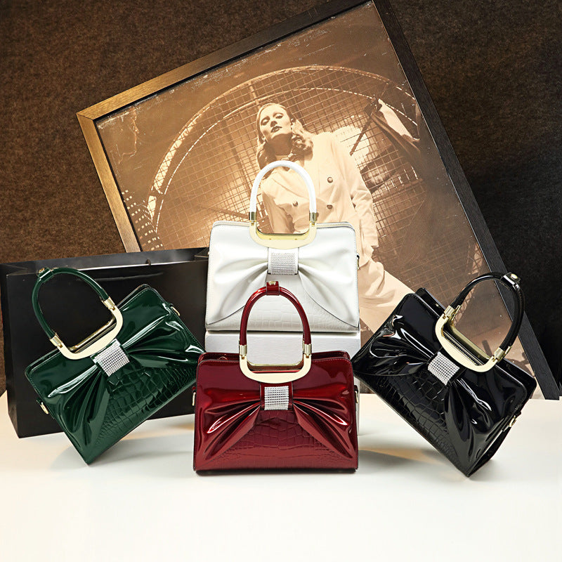 Fashionable Mom Bag for Girls – 30x20x12cm, Solid Colors