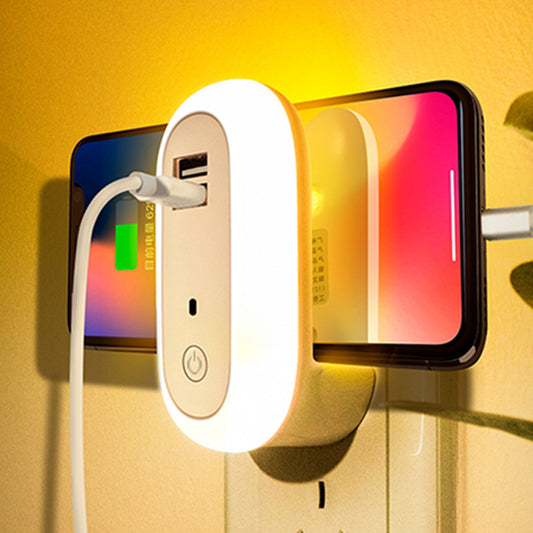 Lampe murale USB avec télécommande, minuterie et variateur / Applique murale LED à prise